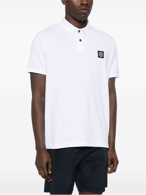 Cotton polo shirt with logo STONE ISLAND | 80152SC17A0001